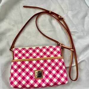 Dooney & Bourke Pink and White Crossbody Bag